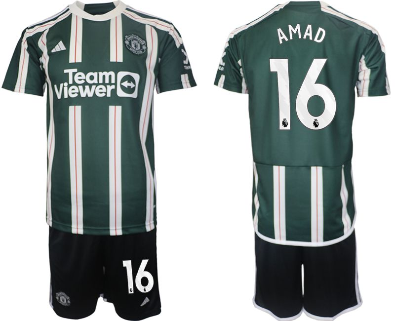 Men 2023-2024 Club Manchester United away green #16 Soccer Jersey->->Soccer Club Jersey